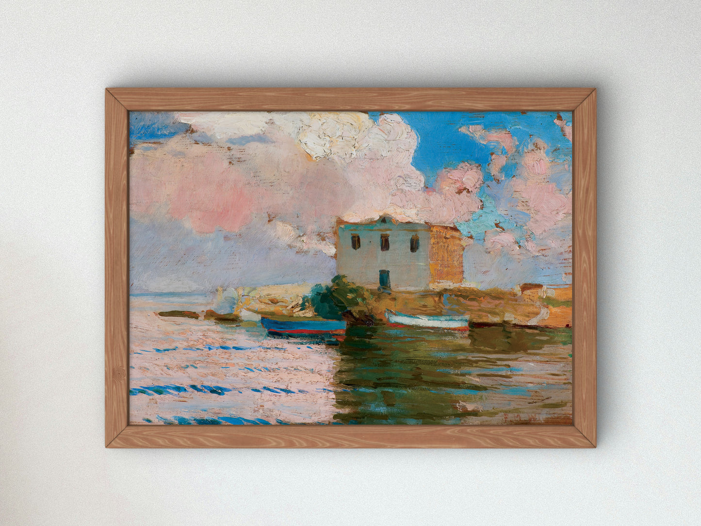 Taormina Clouds by Feliks Michał Wygrzywalski, Wall Art Print, Fine Art Reproduction, Museum Quality Decor, Poster