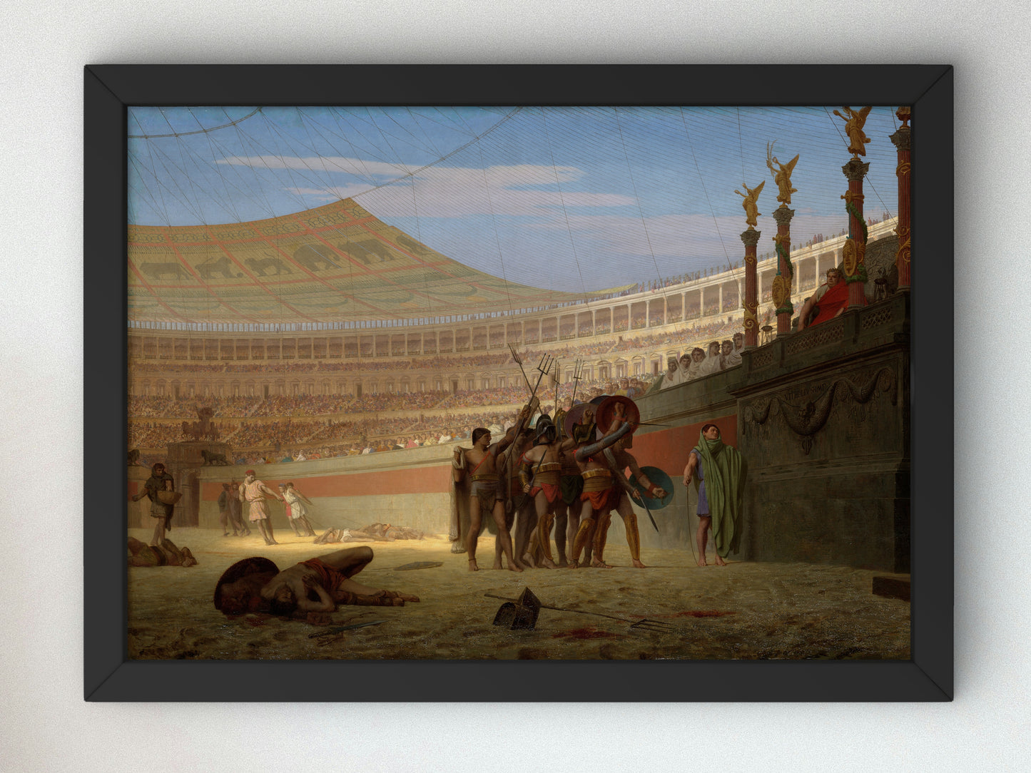Hail Caesar, We Who Are About to Die Salute You by Jean Léon Gérôme 1859, Wall Art Print, Fine Art Reproduction, Museum Quality Decor