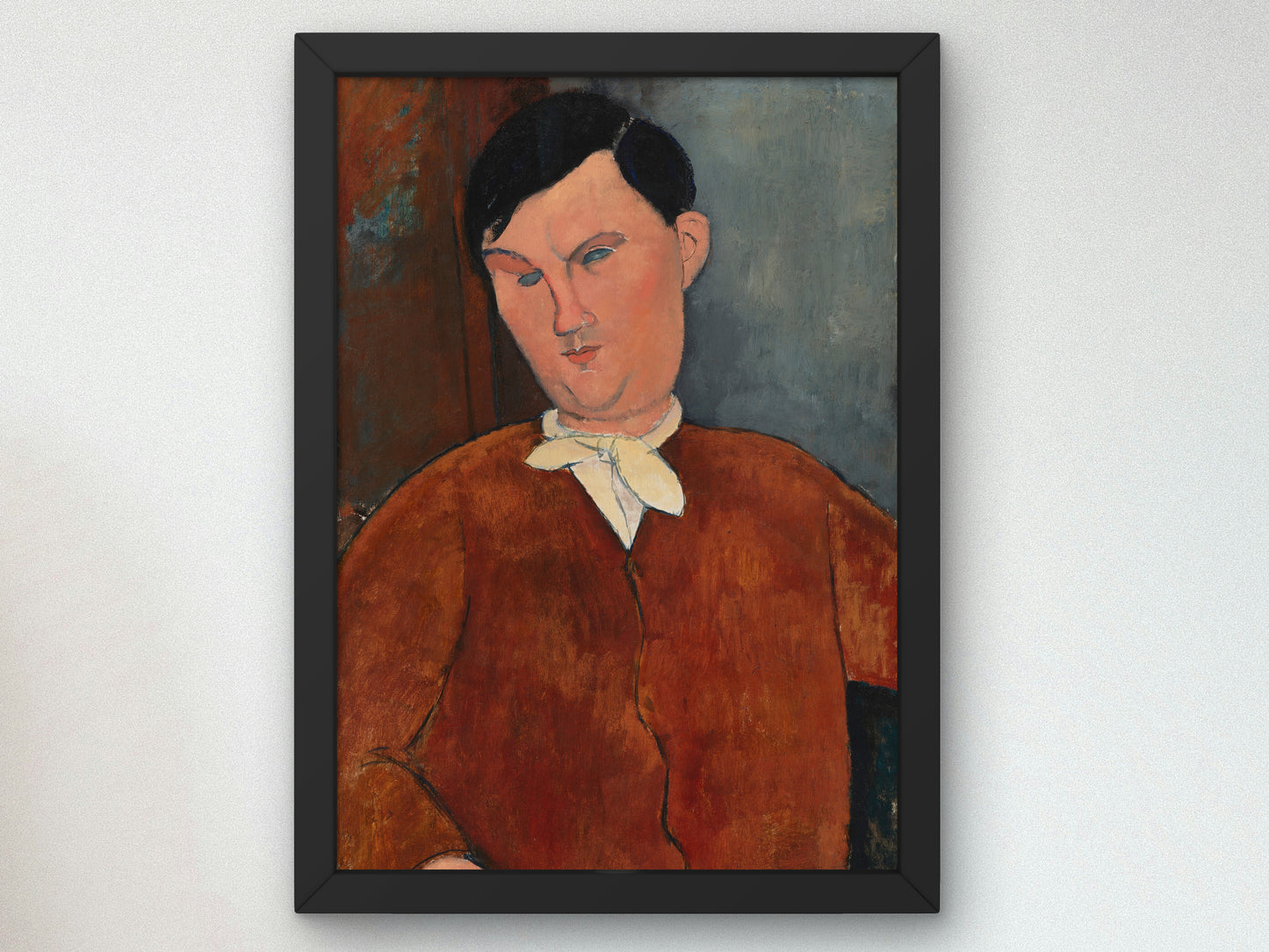 Monsieur Deleu by Amedeo Modigliani 1916, Wall Art Print, Fine Art Reproduction, Museum Quality Decor, Poster