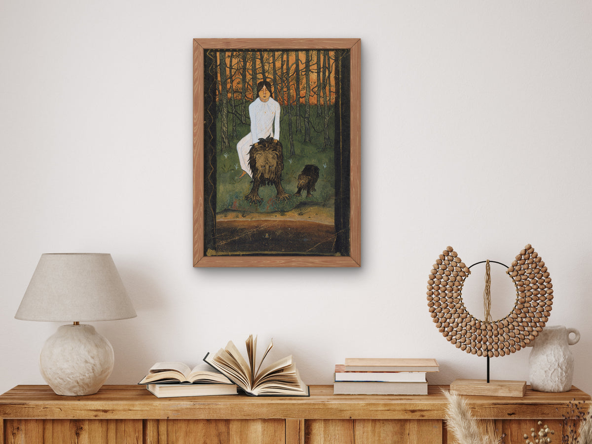 The Fairy Tale I by Hugo Simberg 1895, Wall Art Print, Fine Art Reproduction, Museum Quality Decor, Poster