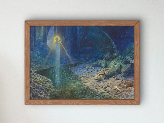 An Allegory of Power by Georg Janny 1918, Wall Art Print, Fine Art Reproduction, Museum Quality Decor, Poster