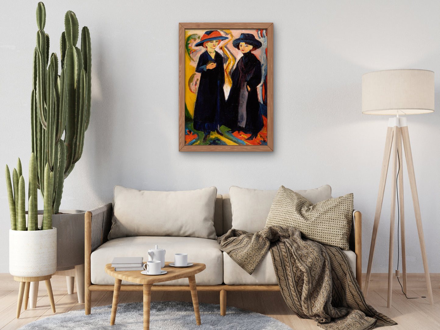 Two Women by Ernst Ludwig Kirchner 1911, Wall Art Print, Fine Art Reproduction, Museum Quality Decor, Poster