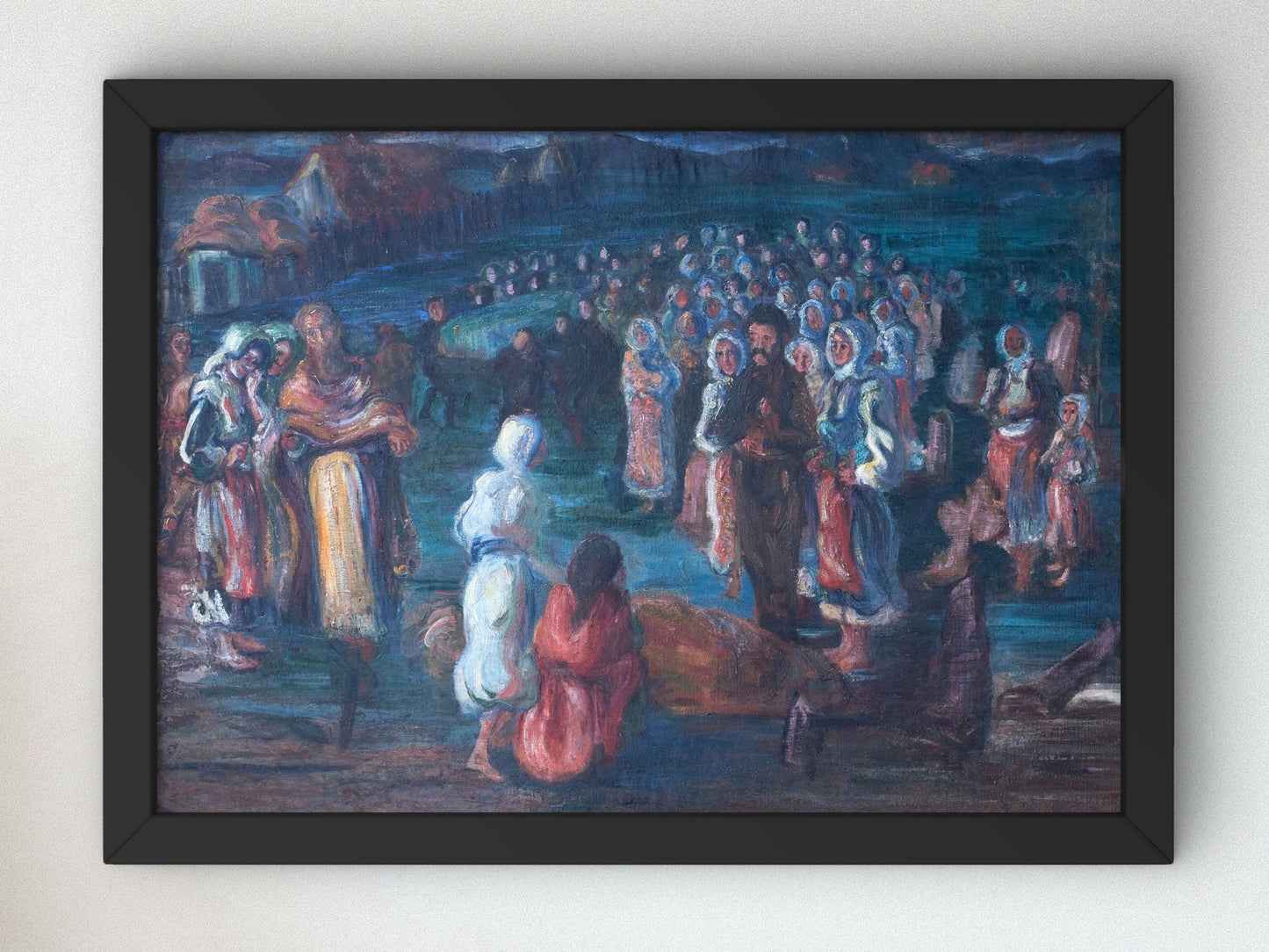Funeral in Sicevo by Nadezda Petrovic 1905, Wall Art Print, Fine Art Reproduction, Museum Quality Decor, Poster