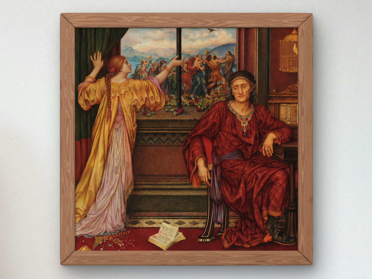The Gilded Cage by Evelyn De Morgan 1901, Wall Art Print, Fine Art Reproduction, Museum Quality Decor, Poster