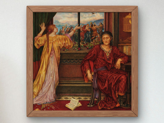 The Gilded Cage by Evelyn De Morgan 1901, Wall Art Print, Fine Art Reproduction, Museum Quality Decor, Poster