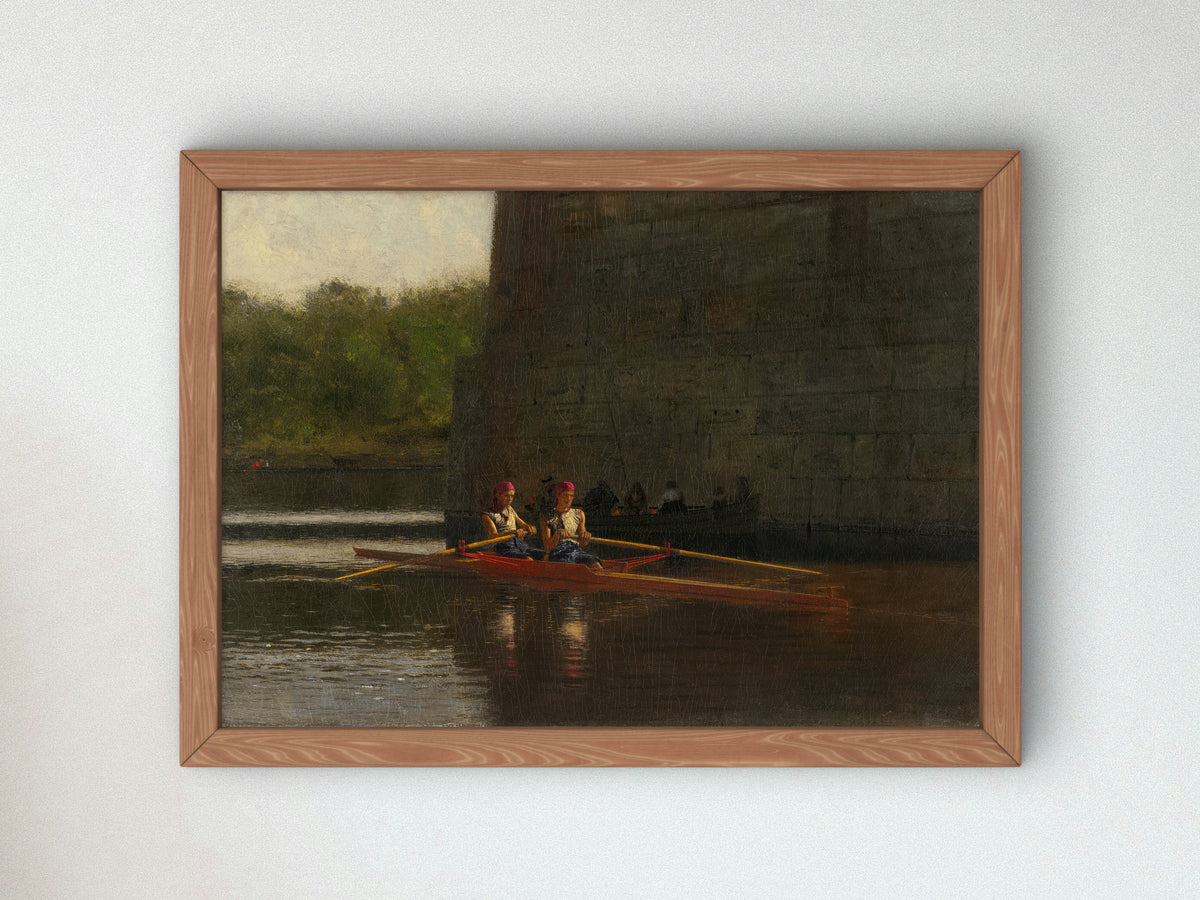 The Oarsmen by Thomas Eakins 1874, Wall Art Print, Fine Art Reproduction, Museum Quality Decor, Poster