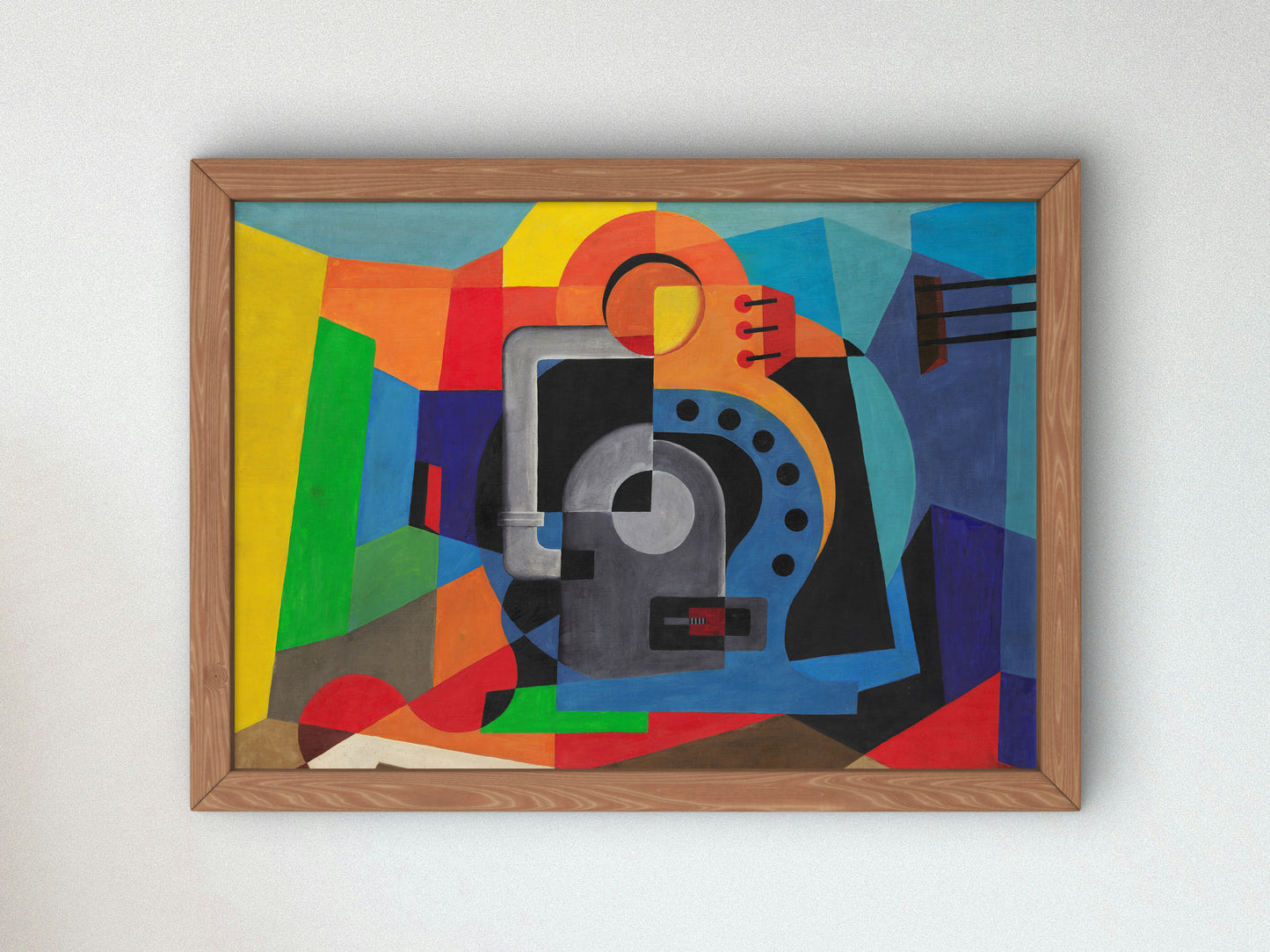 Mechanical Landscape by Fillia 1926, Wall Art Print, Fine Art Reproduction, Museum Quality Decor, Poster