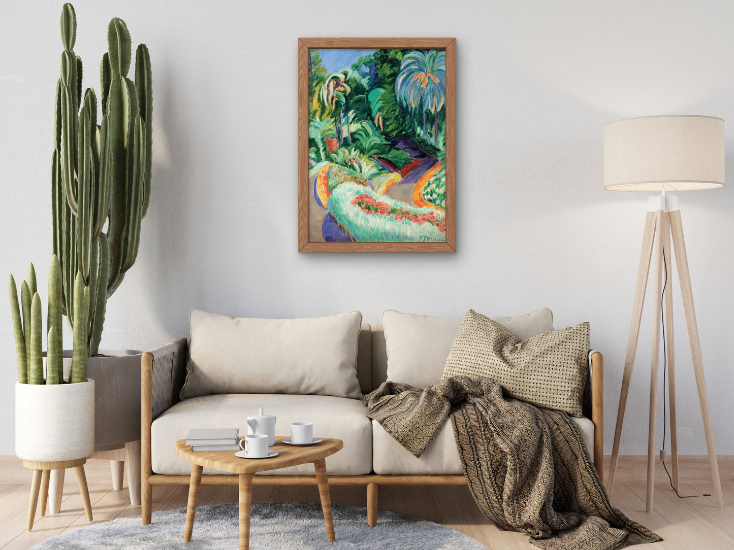 Garden by Francisco Iturrino 1913, Wall Art Print, Fine Art Reproduction, Museum Quality Decor, Poster