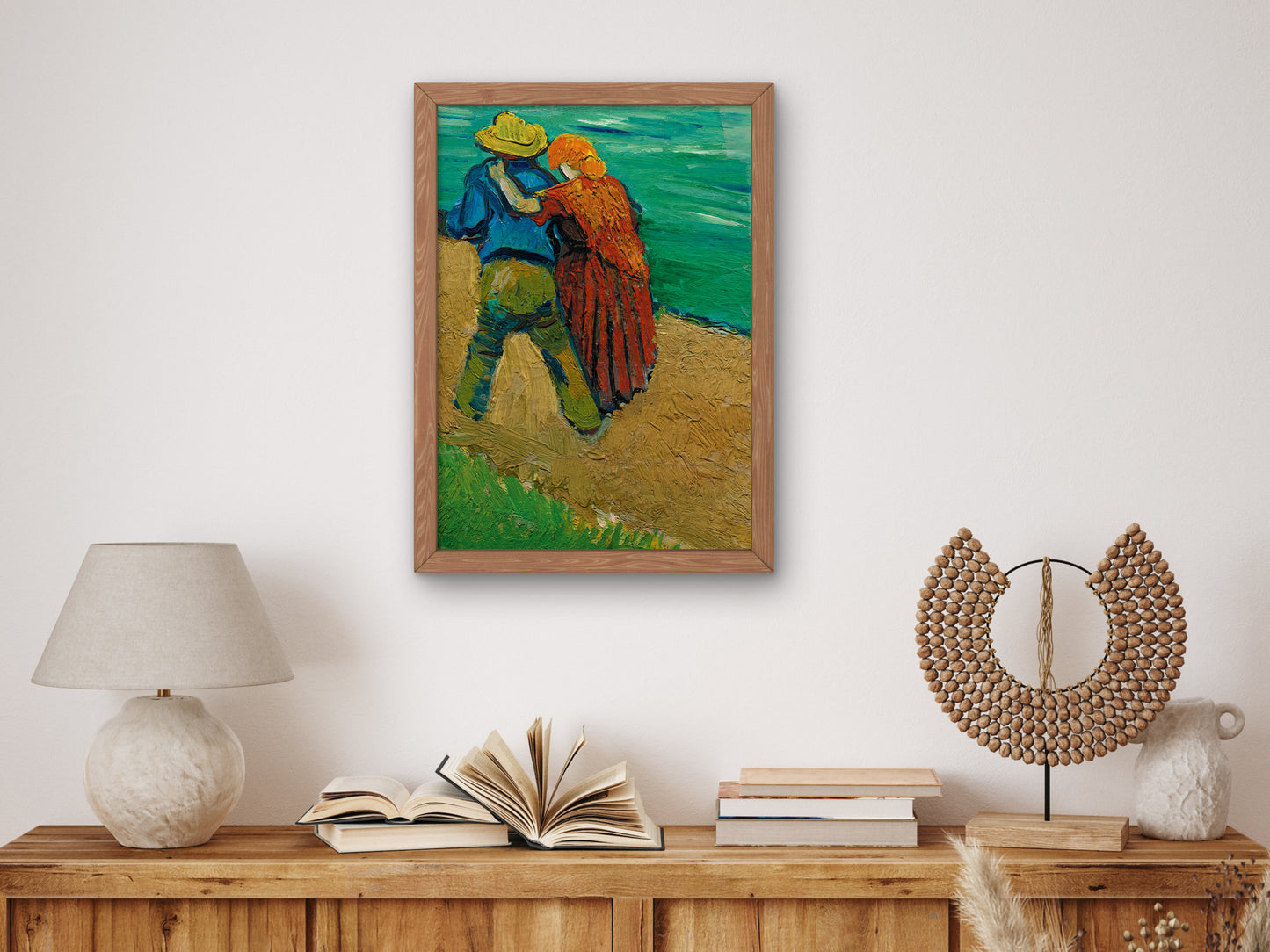 Eglogue en Provence Un Couple d'amoureux by Vincent van Gogh 1888, Wall Art Print, Fine Art Reproduction, Museum Quality Decor, Poster