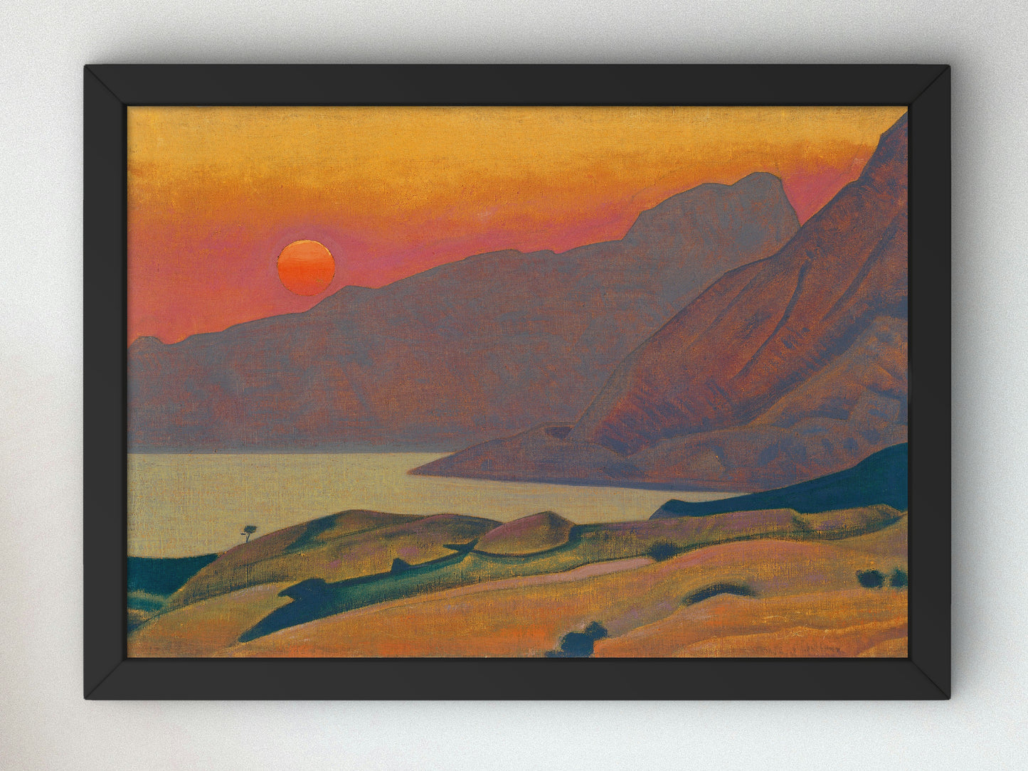Monhegan, Maine by Nicholas Roerich 1922, Wall Art Print, Fine Art Reproduction, Museum Quality Decor, Poster