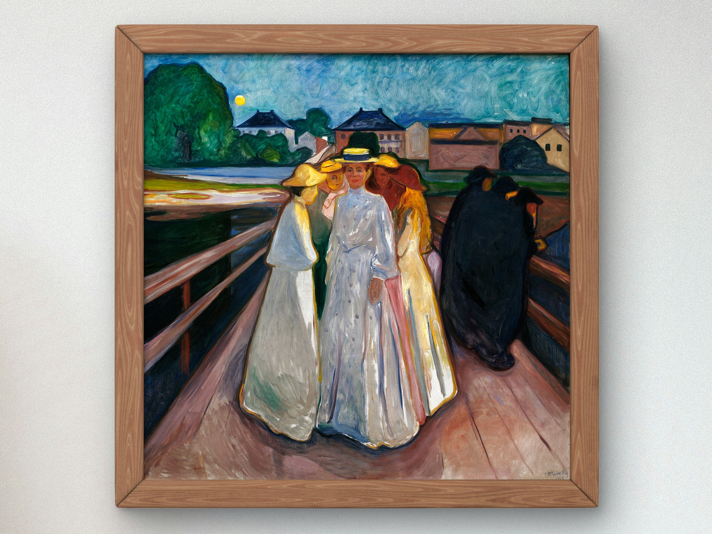 On the Bridge by Edvard Munch 1903, Wall Art Print, Fine Art Reproduction, Museum Quality Decor, Poster