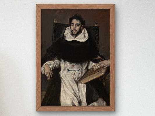 Fray Hortensio Felix Paravicino by El Greco 1609, Wall Art Print, Fine Art Reproduction, Museum Quality Decor, Poster