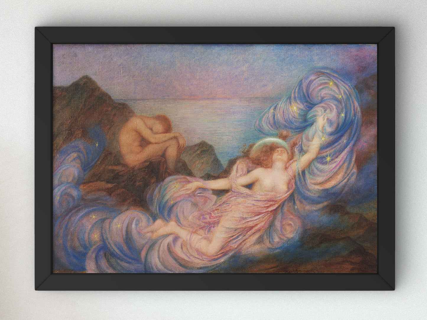 Twilight by Evelyn De Morgan 1910, Wall Art Print, Fine Art Reproduction, Museum Quality Decor, Poster