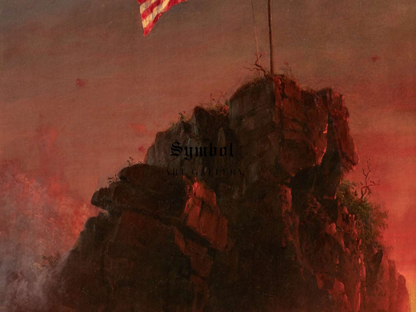 Our Flag by Frederic Edwin Church 1864, Wall Art Print, Fine Art Reproduction, Museum Quality Decor, Poster