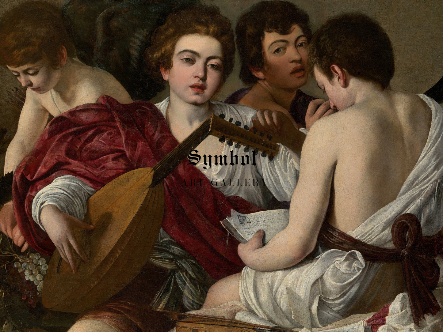 The Musicians by Caravaggio 1597, Wall Art Print, Fine Art Reproduction, Museum Quality Decor, Poster