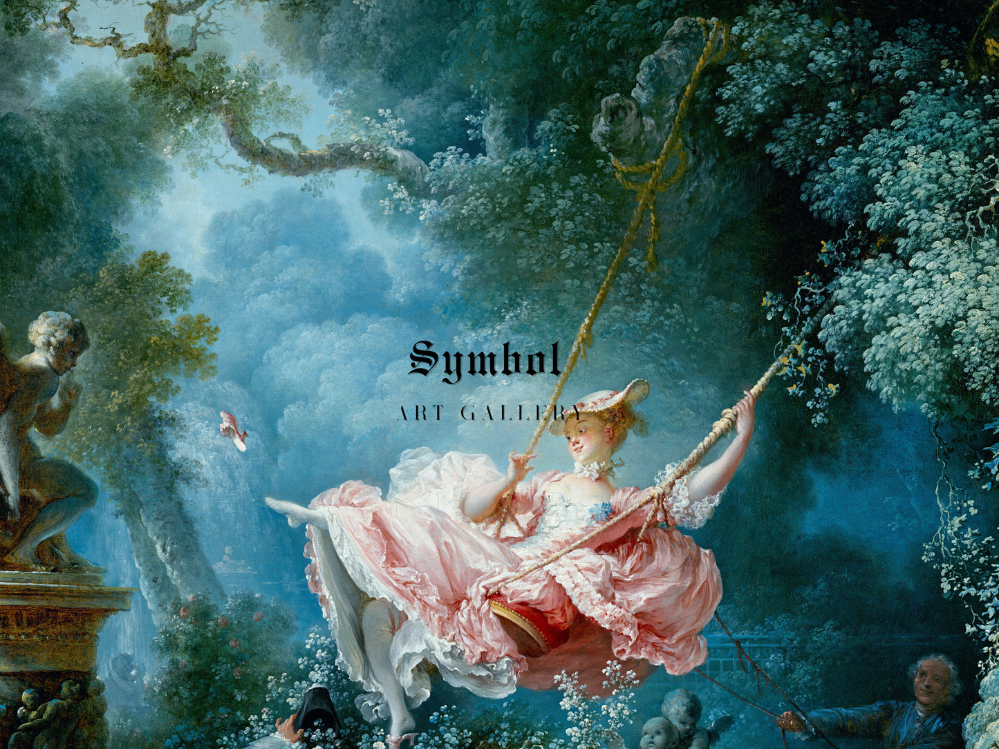 The Swing by Jean Honoré Fragonard 1767, Wall Art Print, Fine Art Reproduction, Museum Quality Decor, Poster