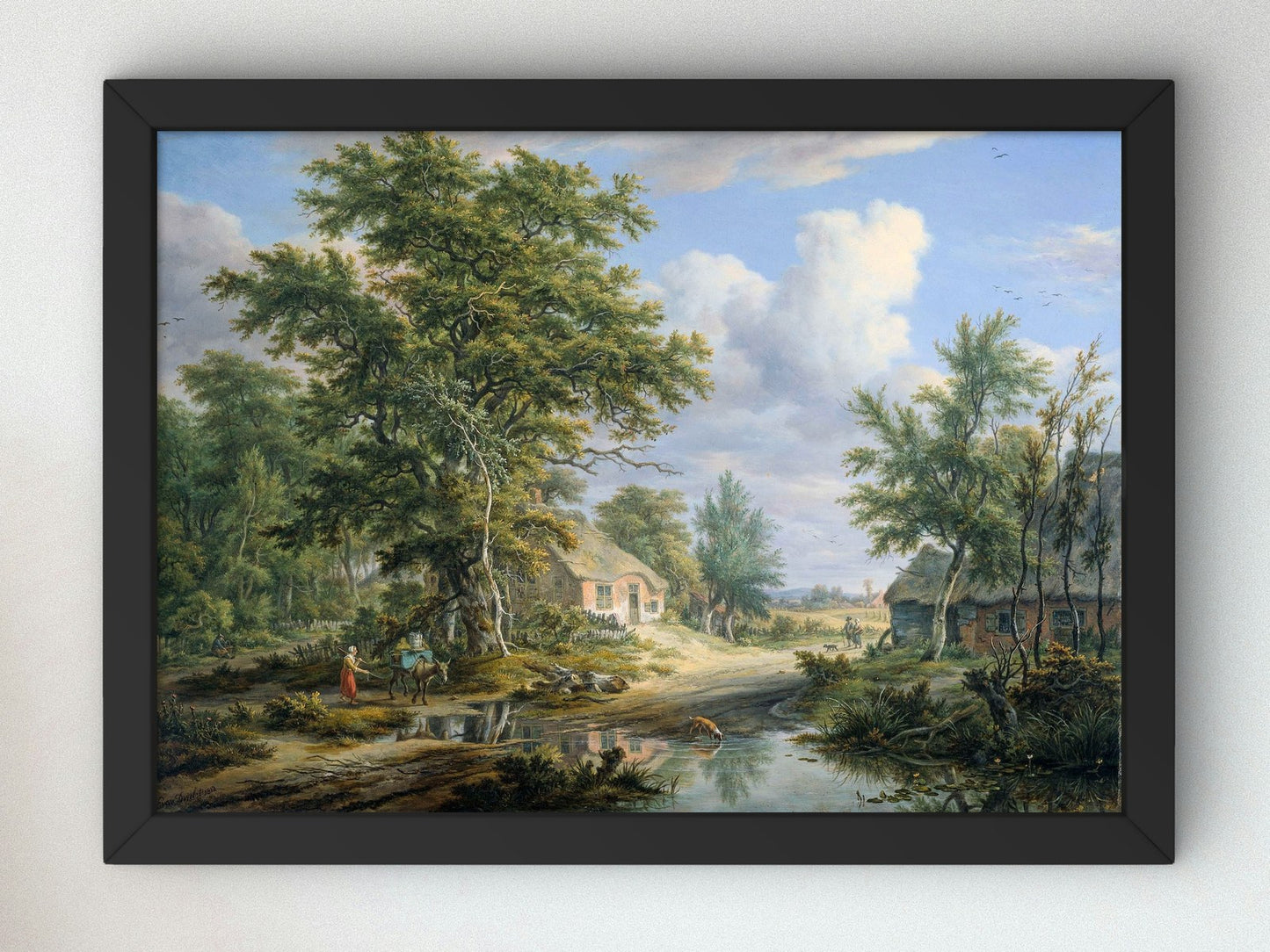 Farms on the Fringe of a Wood by Egbert van Drielst 1812, Wall Art Print, Fine Art Reproduction, Museum Quality Decor, Poster