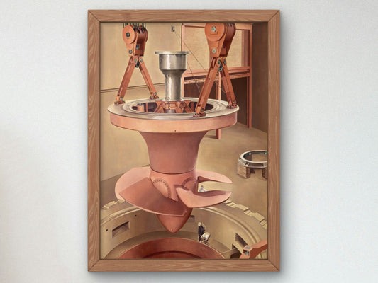 Suspended Power by Charles Sheeler 1939, Wall Art Print, Fine Art Reproduction, Museum Quality Decor, Poster