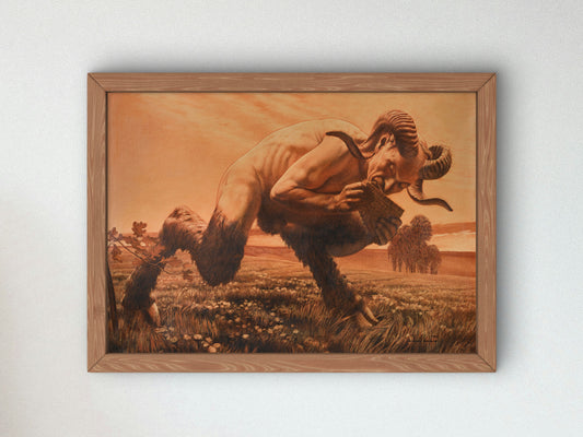 L'Heure du Faune by Carlos Schwabe 1920, Wall Art Print, Fine Art Reproduction, Museum Quality Decor, Poster
