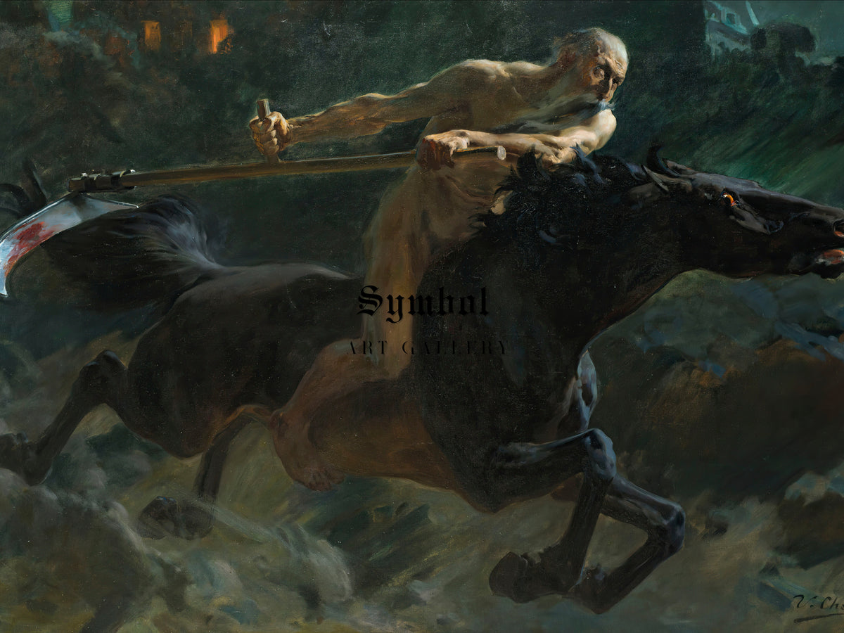 Time by Ulpiano Checa, Wall Art Print, Fine Art Reproduction, Museum Quality Decor, Poster