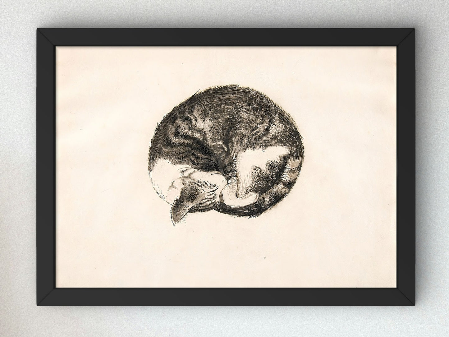 The Cat by Ofelia Marques, Wall Art Print, Fine Art Reproduction, Museum Quality Decor, Poster