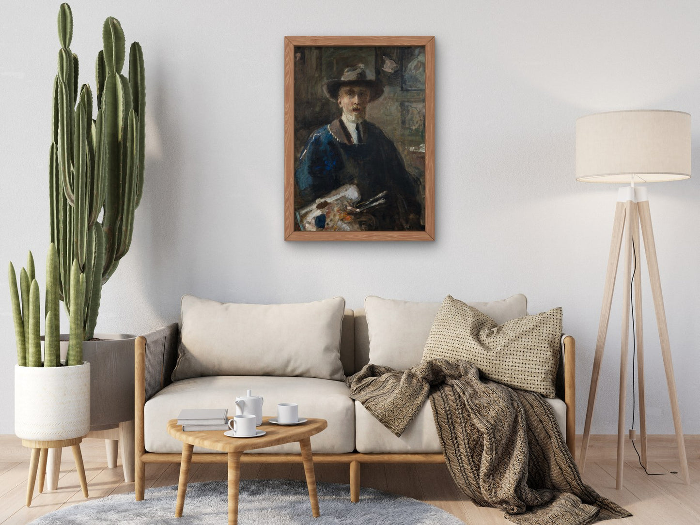 Self Portrait by Emilio Gola 1921, Wall Art Print, Fine Art Reproduction, Museum Quality Decor, Poster