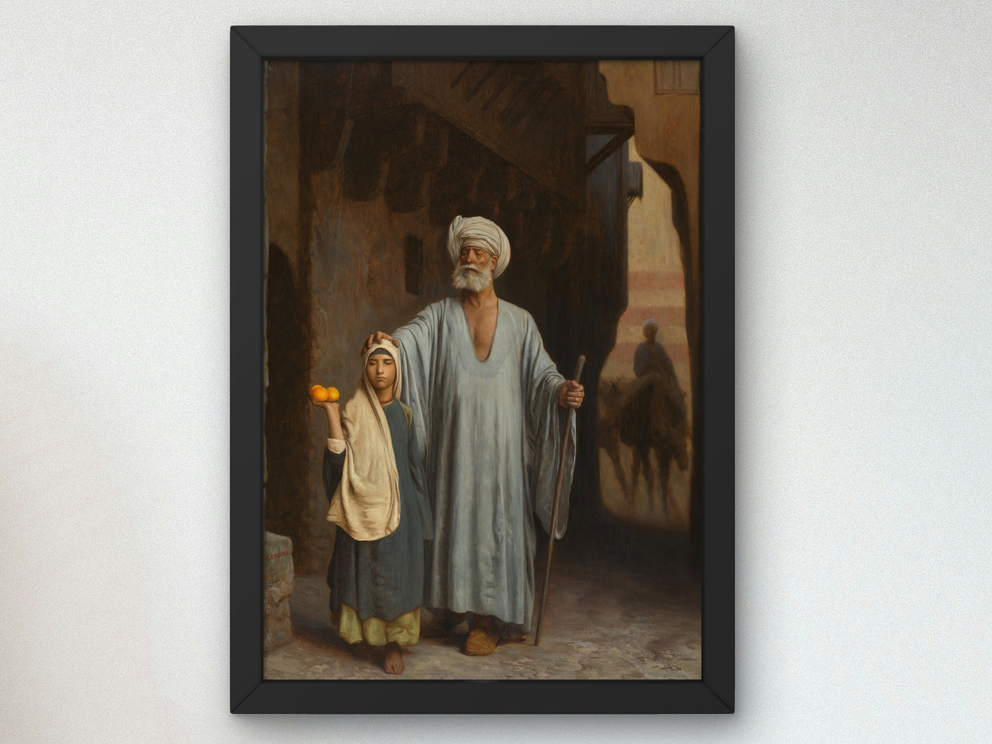 The Helping Hand by Jean Léon Gérôme 1881, Wall Art Print, Fine Art Reproduction, Museum Quality Decor, Poster