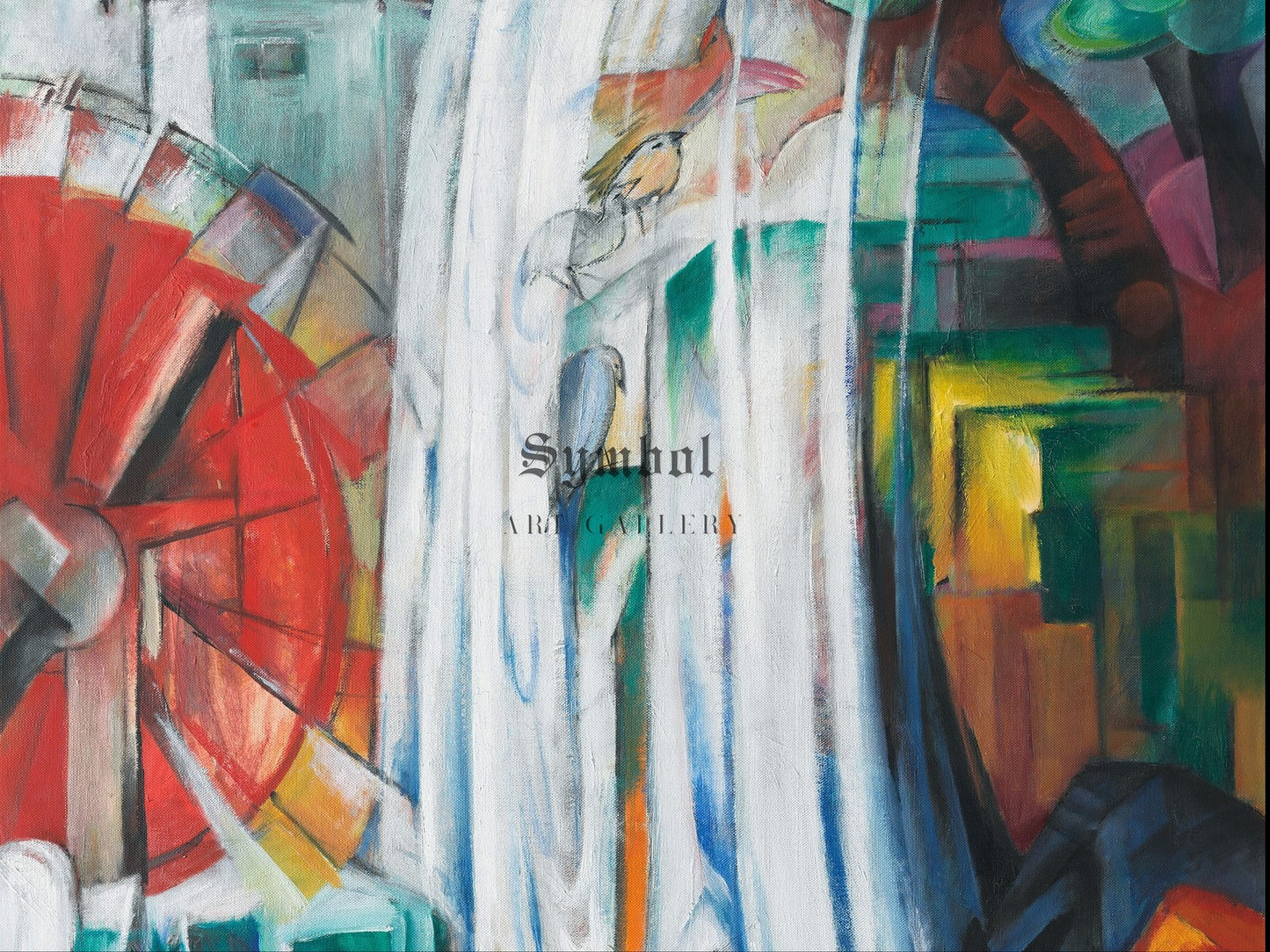 The Bewitched Mill by Franz Marc 1913, Wall Art Print, Fine Art Reproduction, Museum Quality Decor, Poster