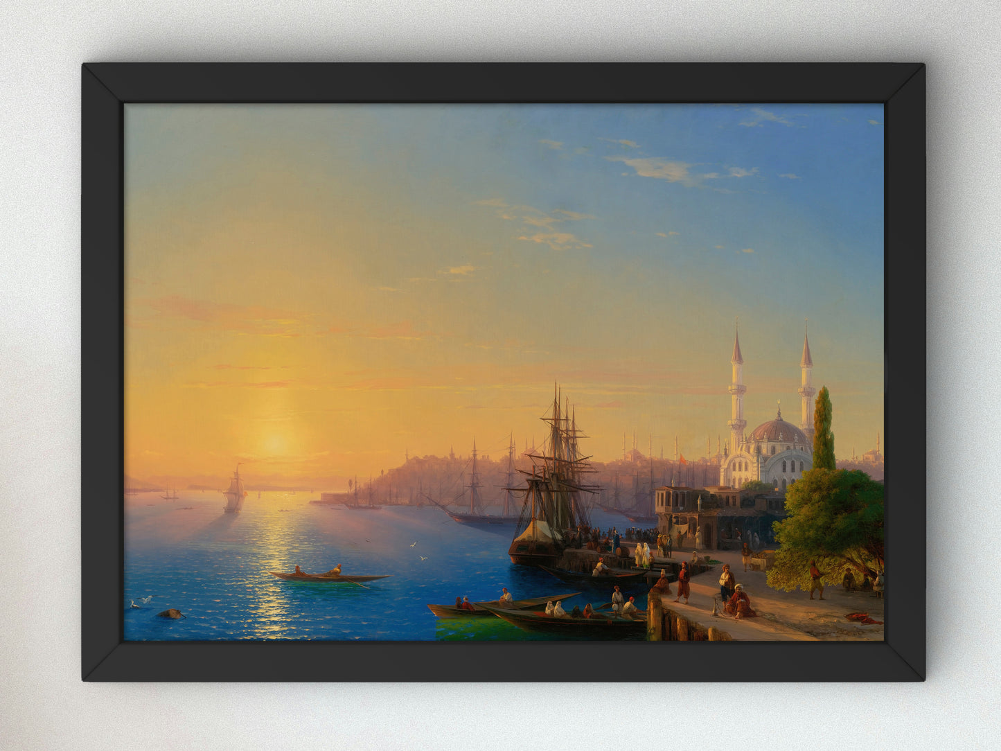 View of Constantinople and the Bosphorus by Ivan Konstantinovich Aivazovsky 1856, Wall Art Print, Fine Art Reproduction, Museum Quality