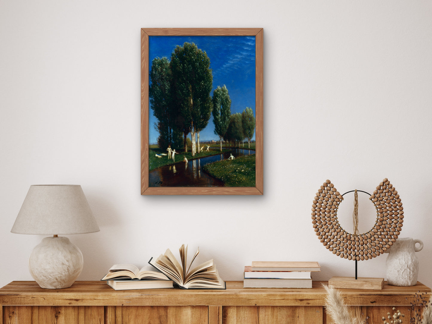 Summer Day by Arnold Böcklin 1881, Wall Art Print, Fine Art Reproduction, Museum Quality Decor, Poster