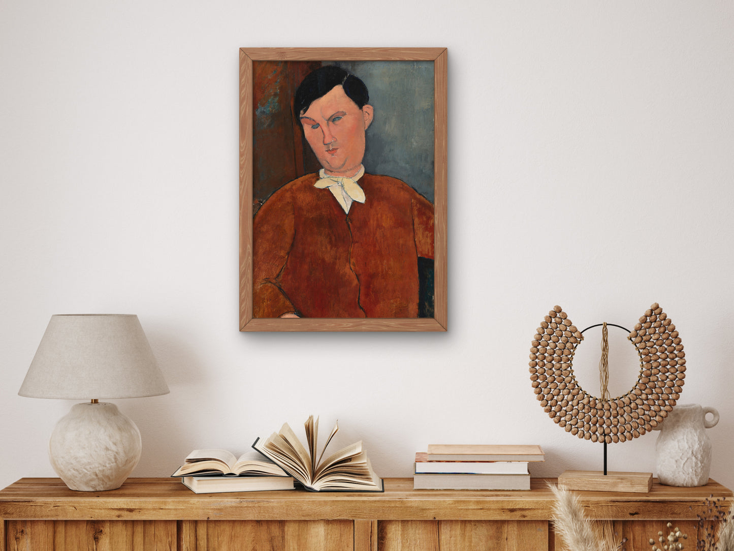 Monsieur Deleu by Amedeo Modigliani 1916, Wall Art Print, Fine Art Reproduction, Museum Quality Decor, Poster