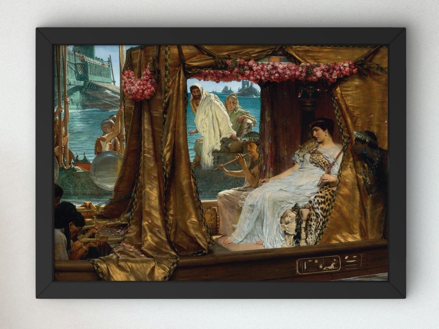 The Meeting of Antony and Cleopatra by Lawrence Alma Tadema 1885, Wall Art Print, Fine Art Reproduction, Museum Quality Decor, Poster