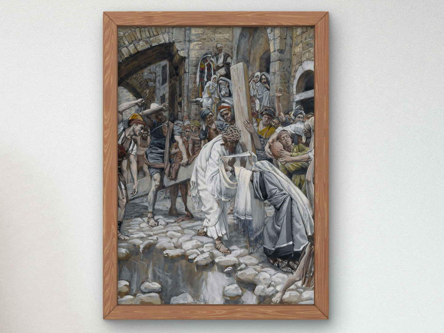 A Holy Woman Wipes the Face of Jesus by James Tissot 1886, Wall Art Print, Fine Art Reproduction, Museum Quality Decor, Poster
