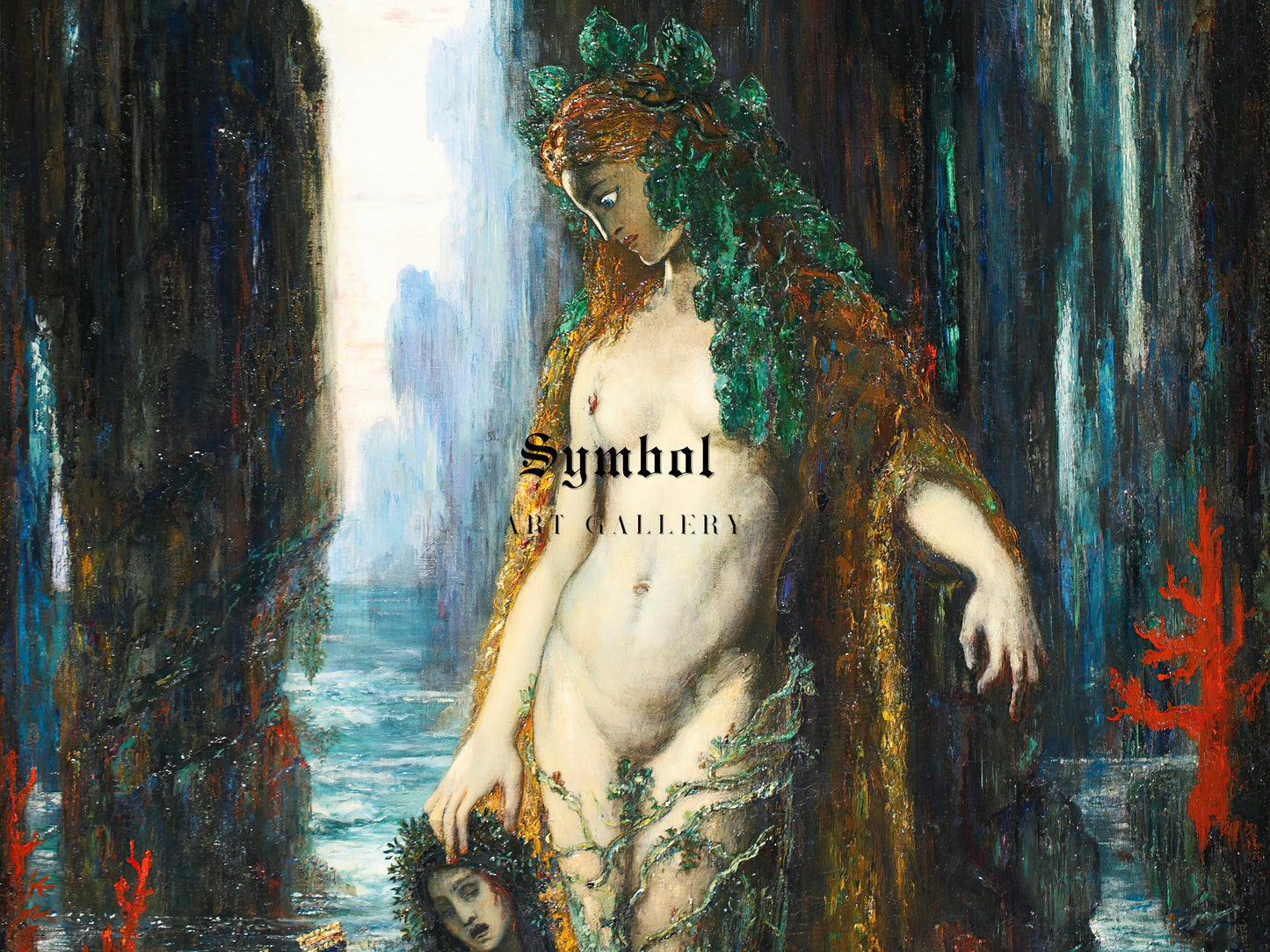 The Poet and the Siren by Gustave Moreau 1893, Wall Art Print, Fine Art Reproduction, Museum Quality Decor, Poster