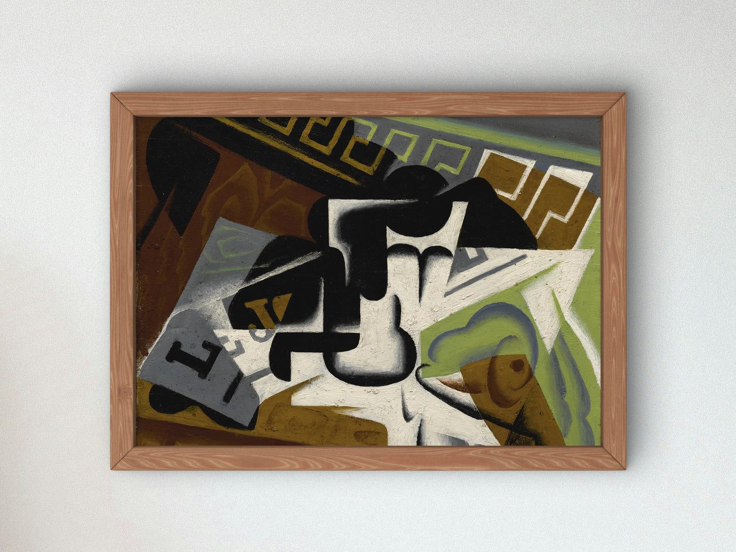 Journal et Compotier by Juan Gris 1917, Wall Art Print, Fine Art Reproduction, Museum Quality Decor, Poster