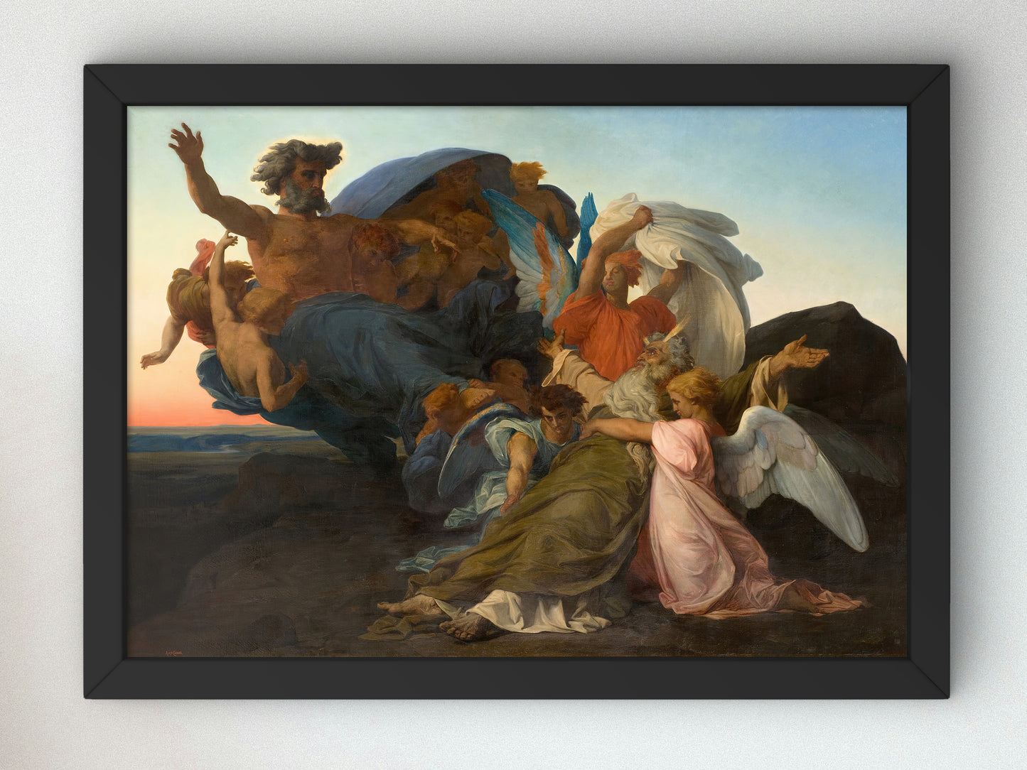 The Death of Moses by Alexandre Cabanel 1850, Wall Art Print, Fine Art Reproduction, Museum Quality Decor, Poster