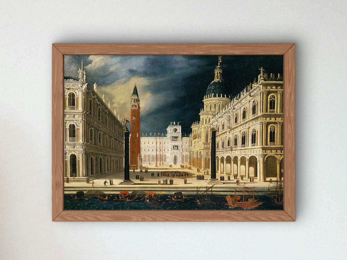 A View of San Marco from the Bacino by François de Nomé, Wall Art Print, Fine Art Reproduction, Museum Quality Decor, Poster