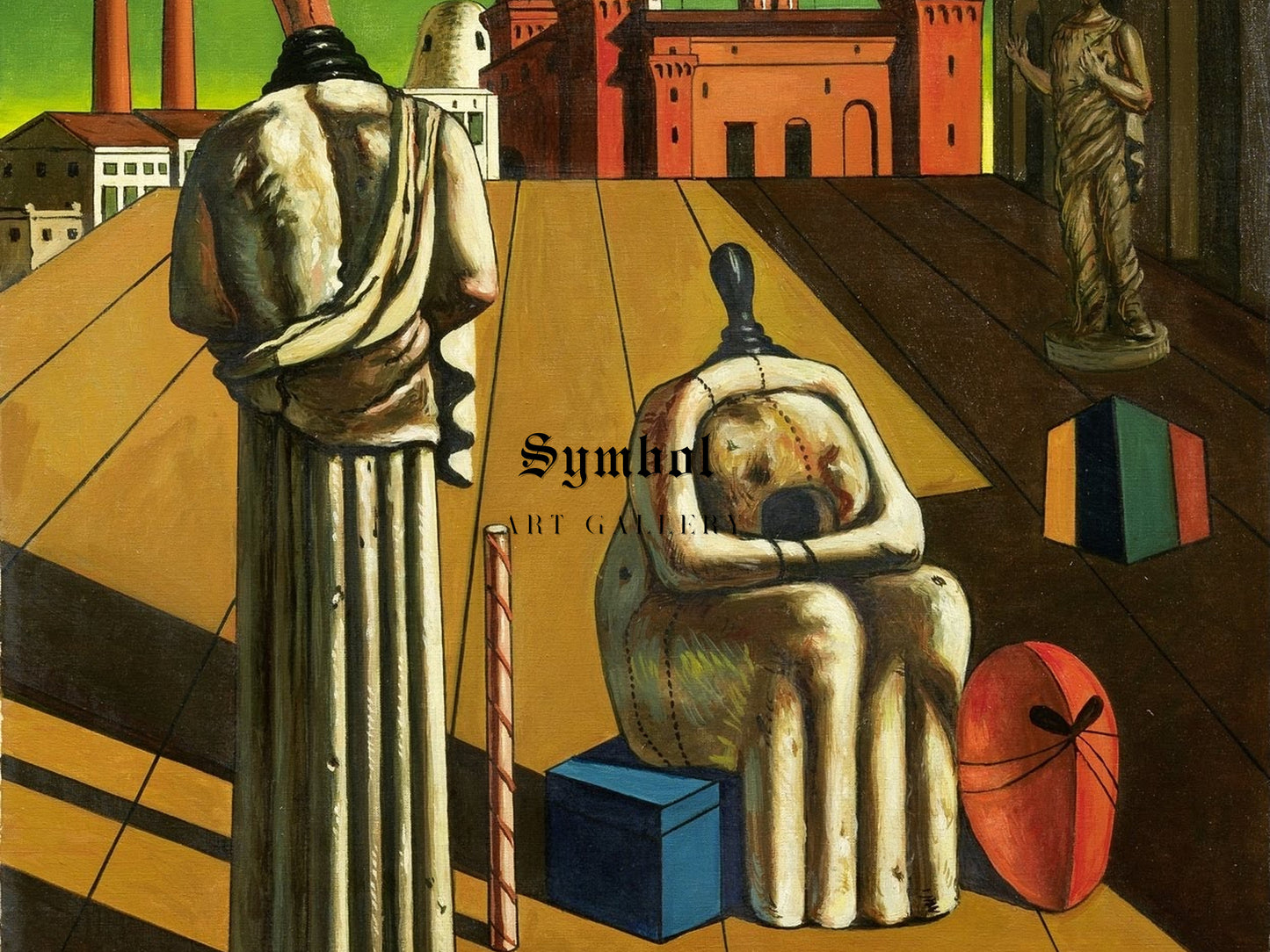 The Disturbing Muses by Giorgio de Chirico 1955, Wall Art Print, Fine Art Reproduction, Museum Quality Decor, Poster