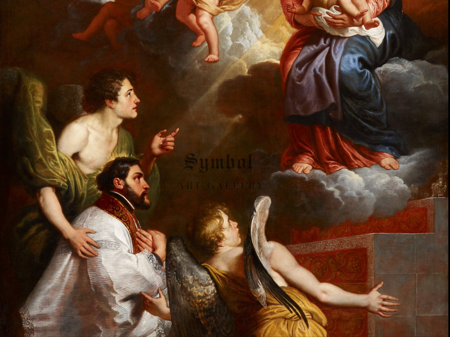The Vision of St. Francis Xavier by Érasme Quellin the Younger 1656, Wall Art Print, Fine Art Reproduction, Museum Quality Decor, Poster