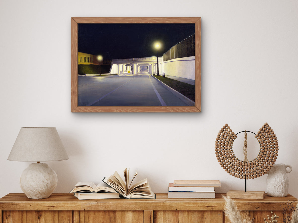 Underpass, New York by Unknown 1933, Wall Art Print, Fine Art Reproduction, Museum Quality Decor, Poster