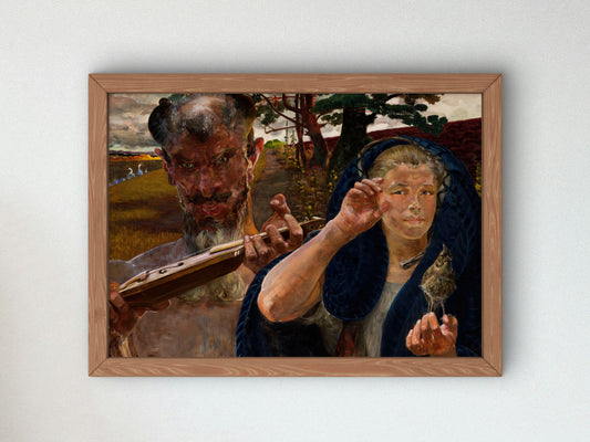 Autumn Song by Jacek Malczewski 1906, Wall Art Print, Fine Art Reproduction, Museum Quality Decor, Poster