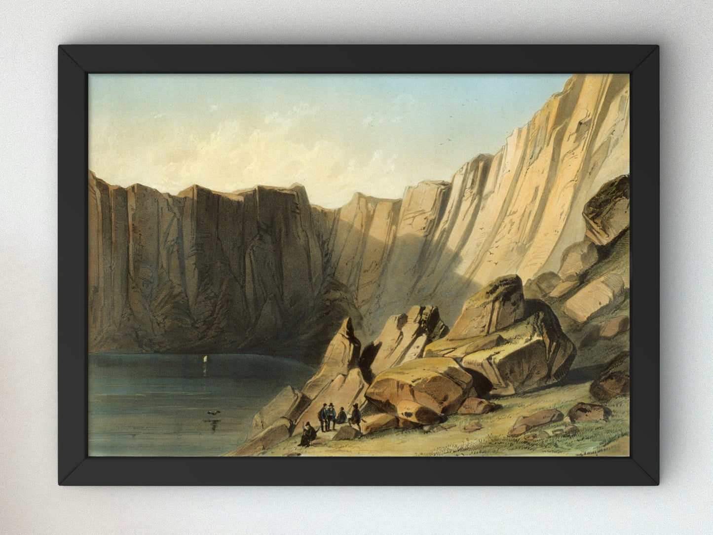 Baie de la Corne à l'Est du Cap Nord by Émile Lassalle, Wall Art Print, Fine Art Reproduction, Museum Quality Decor, Poster