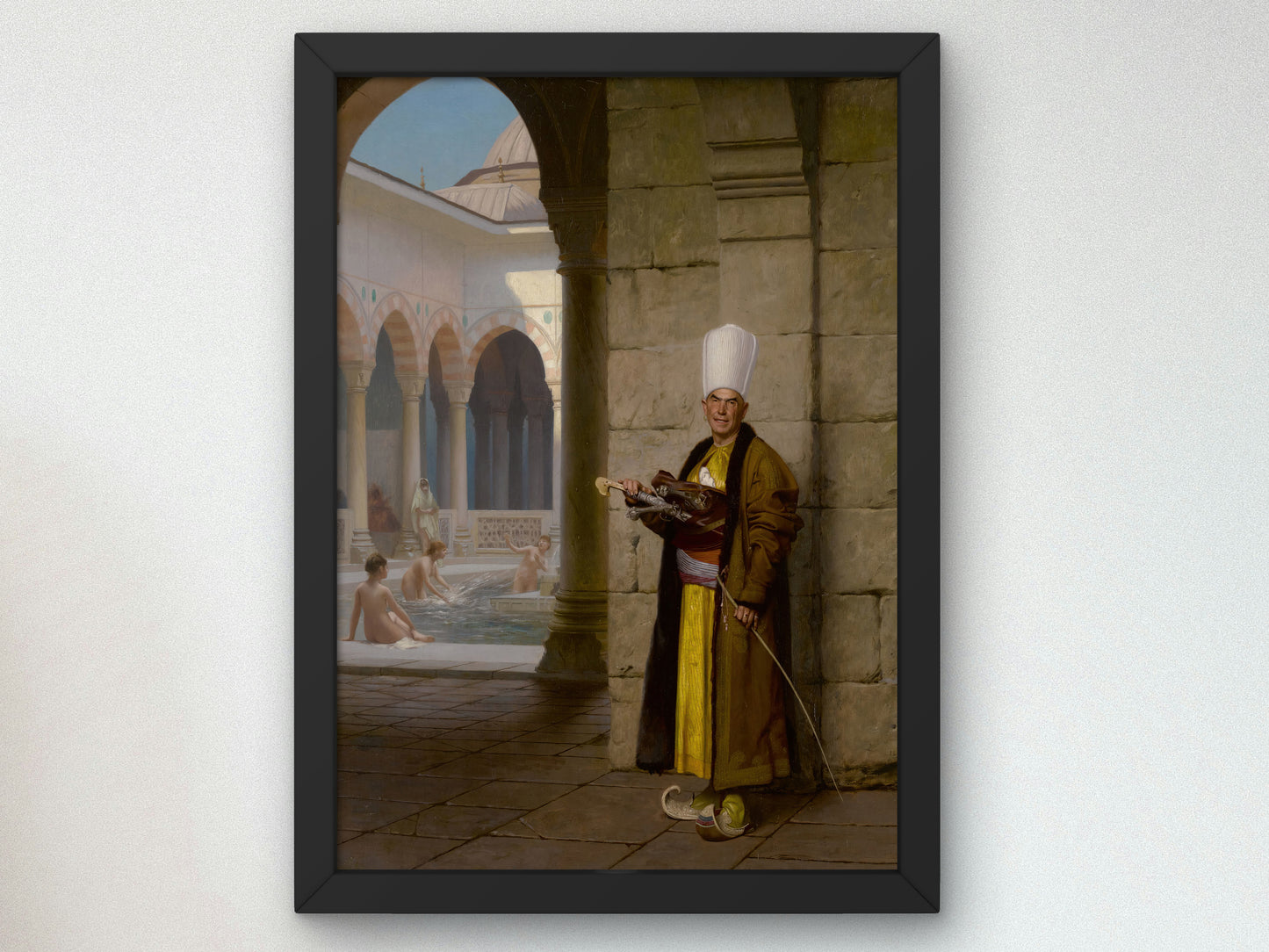 The Grand White Eunuch by Jean Léon Gérôme 1875, Wall Art Print, Fine Art Reproduction, Museum Quality Decor, Poster