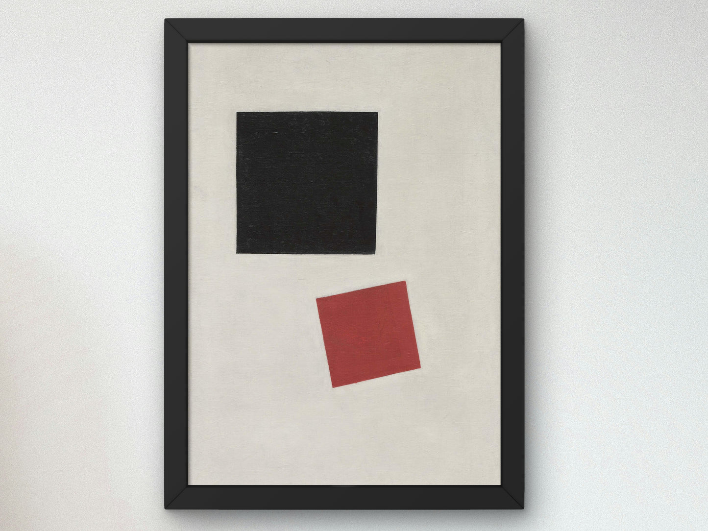 Black Square and Red Square by Kazimir Malevich 1915, Wall Art Print, Fine Art Reproduction, Museum Quality Decor, Poster