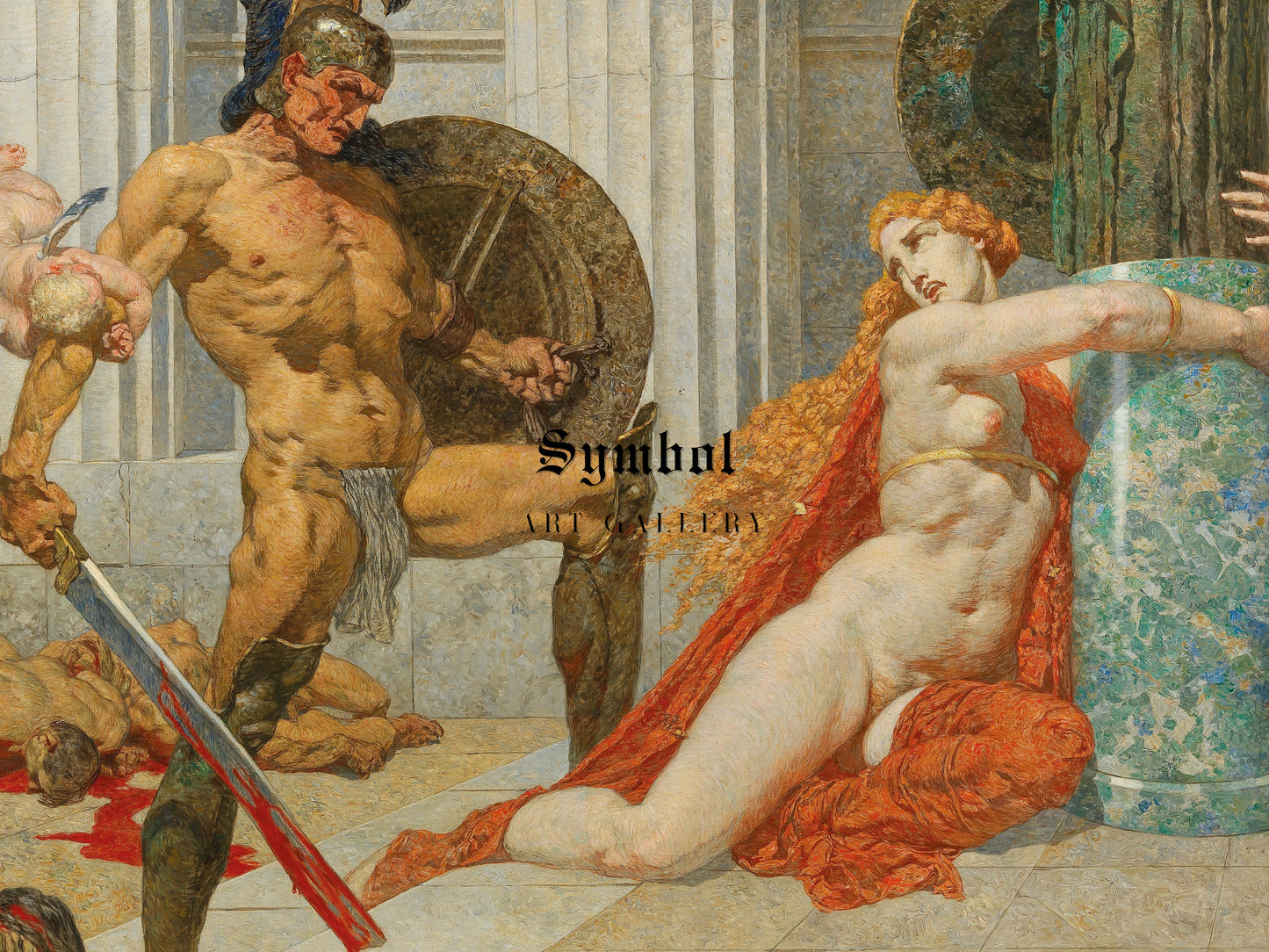 Menelaus Finds Helena by Alexander Rothaug, Wall Art Print, Fine Art Reproduction, Museum Quality Decor, Poster