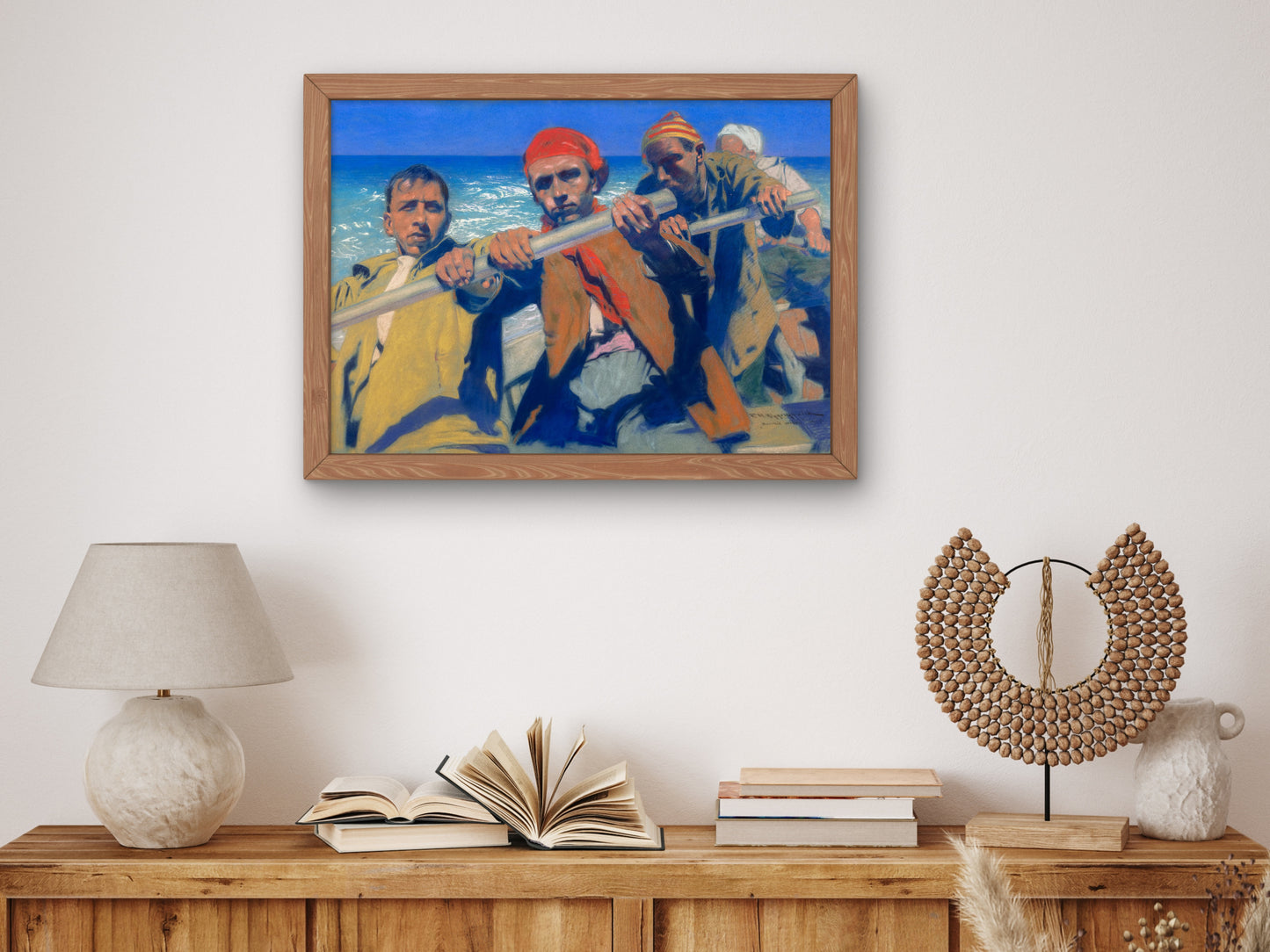 Sea Wolves by Feliks Michał Wygrzywalski 1925, Wall Art Print, Fine Art Reproduction, Museum Quality Decor, Poster
