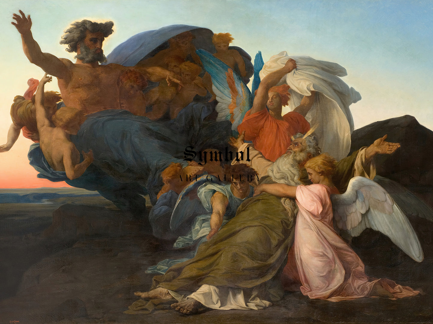 The Death of Moses by Alexandre Cabanel 1850, Wall Art Print, Fine Art Reproduction, Museum Quality Decor, Poster