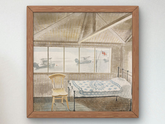 RNAS Sick Bay Dundee by Eric Ravilious 1941, Wall Art Print, Fine Art Reproduction, Museum Quality Decor, Poster