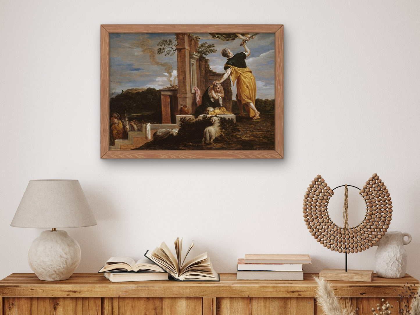 Abraham's Sacrifice of Isaac by David Teniers the Younger 1654, Wall Art Print, Fine Art Reproduction, Museum Quality Decor, Poster