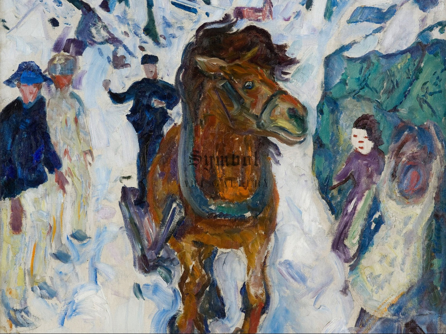 Galloping Horse by Edvard Munch 1910, Wall Art Print, Fine Art Reproduction, Museum Quality Decor, Poster